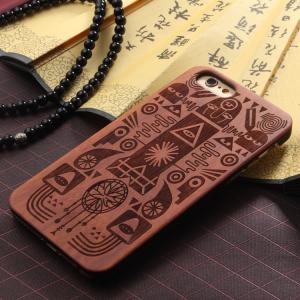 Real Solid Wood Grain iPhone 7 Case with Hard Crafted PC Material