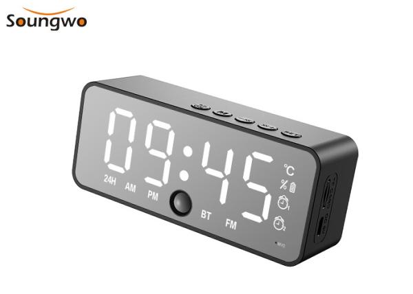 Quality IPX4 Wireless 5.0 Bluetooth Speaker With LED Display Alarm Clock for sale