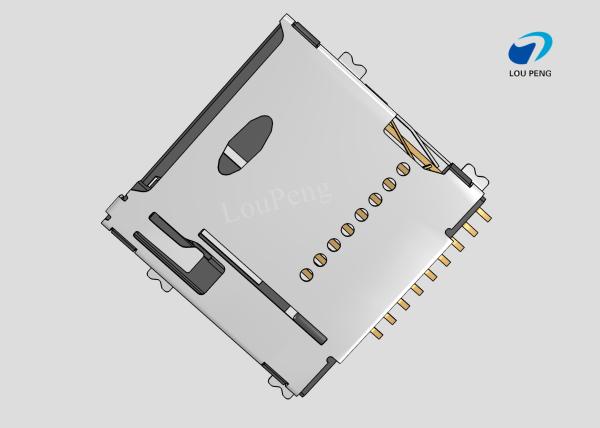 Quality SD Card Connectors, Secure Digital Compatible Card, 9 Position, Surface Mount, Right Angle for sale