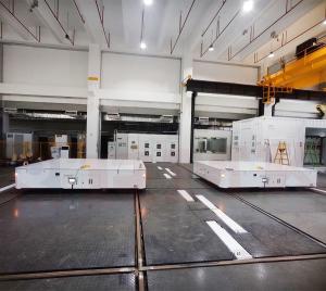 Buy cheap 40 Tons Dual-Cart-Linked Automated RGV Rail Transfer Cart product