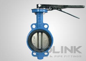 Buy cheap Cast Iron Wafer Butterfly Valve Class150 PN16 Resilient Seated product