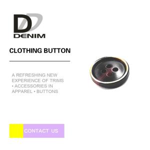 China 4 Hole Black ing Buttons Nickel Free Lead Free For Baby Clothing / Shirt on sale