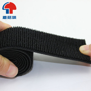 Buckled Elastic Webbing Straps Hook And Loop fastener tape self - stick