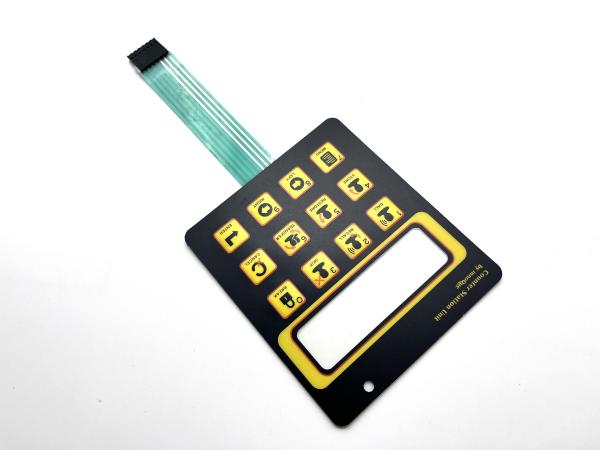 Quality Customizable Membrane Keyboard Manufacturer For A Flight Sim Avionics With Glossy Window for sale