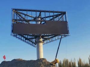 China P10 LED Panel SMD Full Color P10 LED Display Outdoor Pole Fixed P10 LED Video Display Billboard on sale