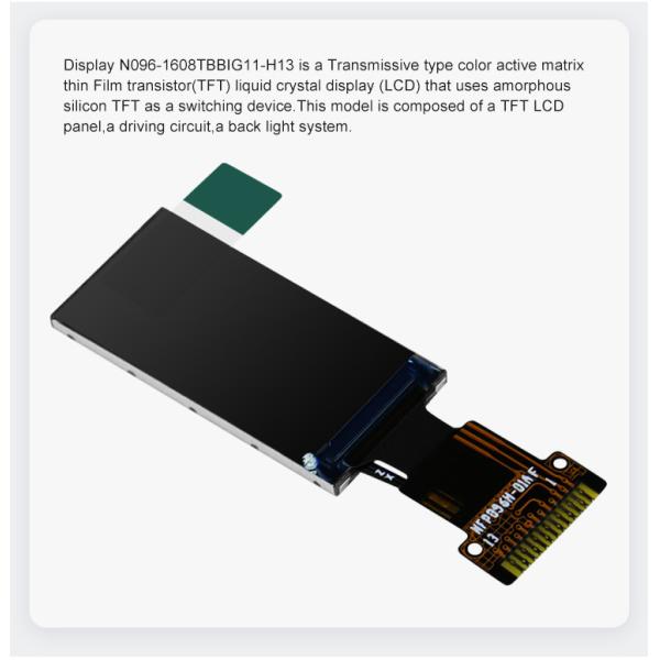 Polcd Black Tft Display 0.96 St7735S 80x160 Spi Touchscreen 400 Nit