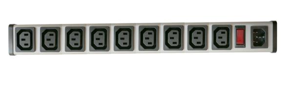 UL C-UL list IEC 9Way 15a overload protector Outlets Power Strip , PDU Power