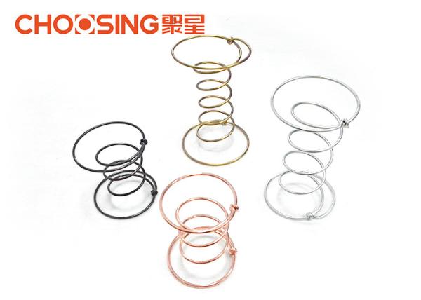 Quality Golden Chrome Plating Double Cone Springs Opening Diameter 80 - 130mm for sale
