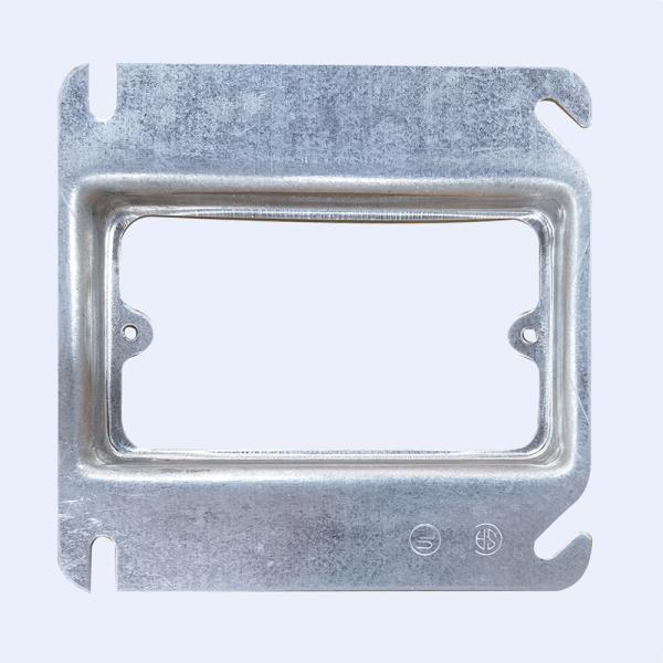 Quality Galvanized Conduit Junction Box Pre Fabrication 4x4 Square With Screws for sale