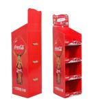 Varnish POP Corrugated Display Rack Multifunctional Recyclable POP Custom