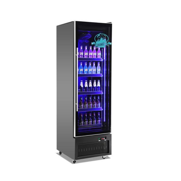 Quality Customized Wine Display Cooler , Stainless Steel Wine Refrigerator With Led Lighting for sale