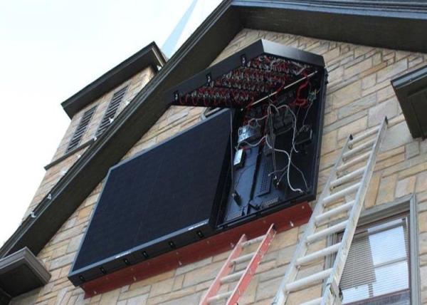 Quality P10 Outdoor Full Color Led Display Wall Mounted With Single Face Front Service for sale