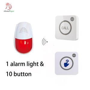 China Nursing room wireless pager system full waterproof touch screen button and emergency alarm light on sale