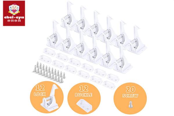 Quality Child Safety Drawer Lock Baby Spring Lock Invisible Child Safety Cabinet Locks for sale