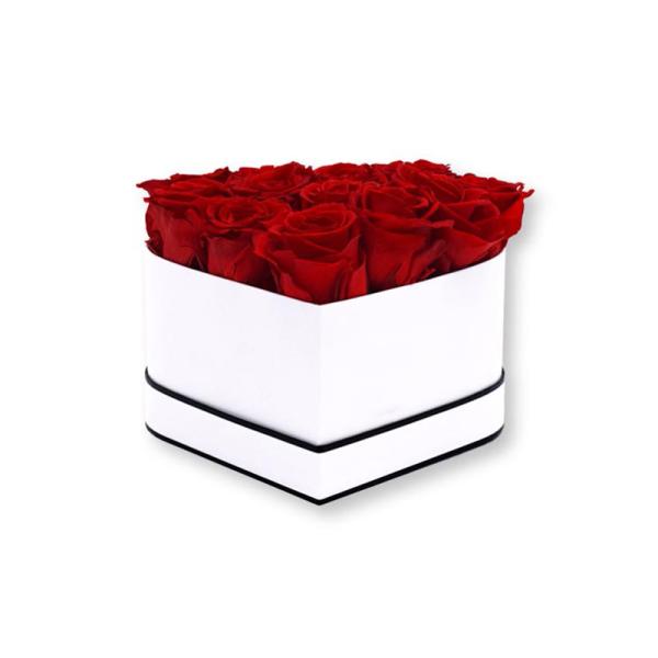 Quality PET Window Cardboard Flower Boxes CMYK Heart Gift Boxes for sale
