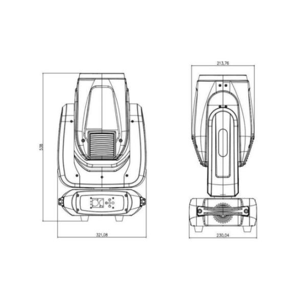 Beam 300 Dmx512 Dj Moving Head Lights IP20 Dj Effect Stage Lights