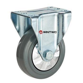 Quality Elastic TPR side brake castor for sale