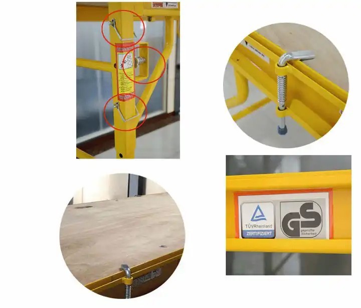 6' Multifunctional Mobile Scaffolding Rolling Steel Multi Function Tower 6ft Scaffold