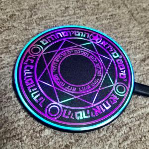 Good Quality Magic Matrix Flashing Charging Pad 10W Fast Charging Wireless Charger