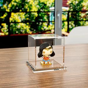 China Custom Transparent Acrylic Display Box Plexiglas Gift Box with Flip-Top Lid and Dust Cover for Figure Toys on sale