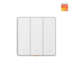 Buy cheap Tuya WIFI RF433 Smart Wall Light Button Push Switch 110-250v No Neutral Wire Single Fire Timing Voice App Tmall Genie, Alexa, Google Home product