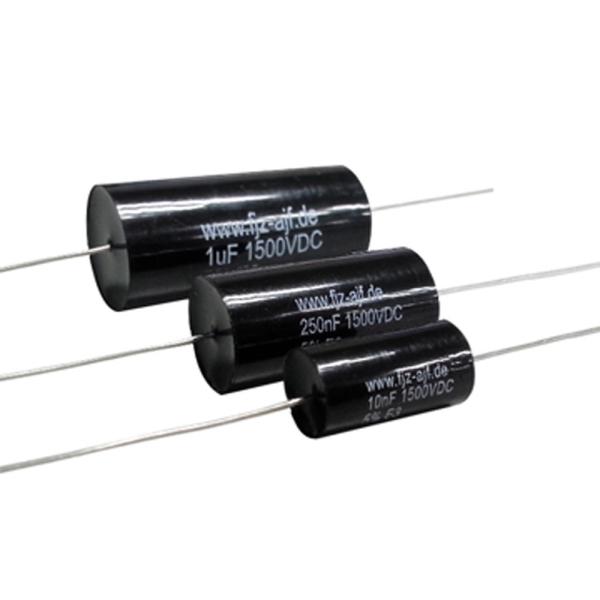 Quality Audio Black Film Axial Polypropylene Capacitors Round 1500VDC for sale