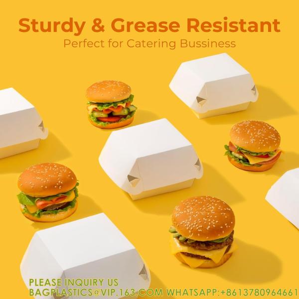 Quality Burger Take Out Box, Disposable Clamshell Food Containers With Lids, To Go Hamburger Boxes, Clamshell Take Out for sale