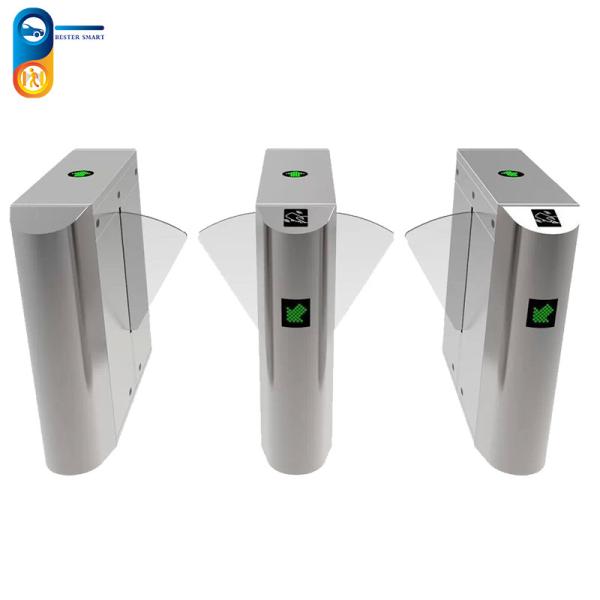 Quality Large Width Electronic Flap Barrier Turnstile Fast Speed Entry Systems for sale