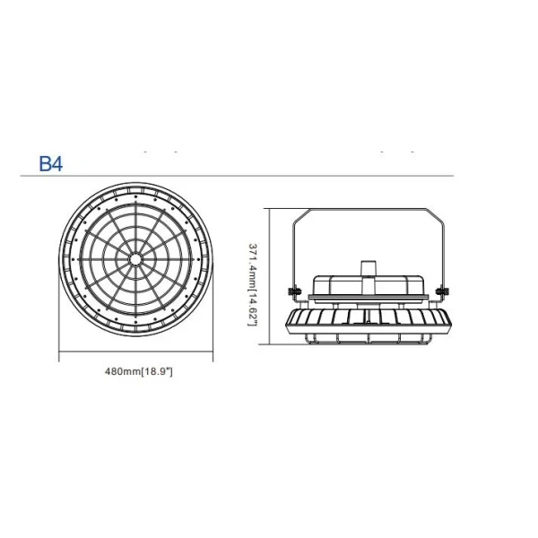 LED Explosion Proof Light Atex Certified 140lm/W 2000K-7000K Zone 1 Zone 2 LNG Gas Station Oil Industry Chemical Plant