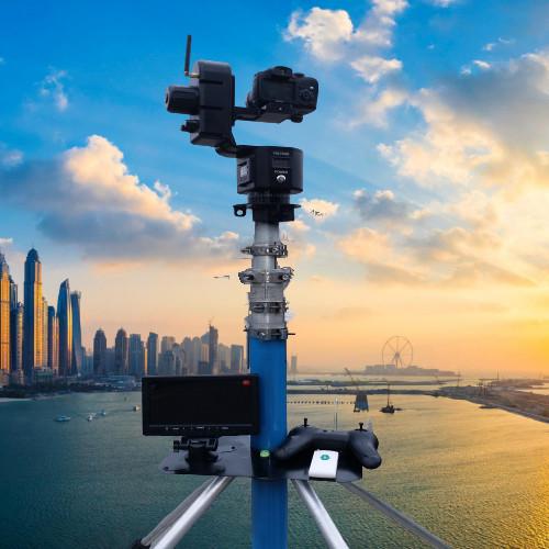 Quality Telescoping Mobile Surveillance 18M Endzone Camera System for sale