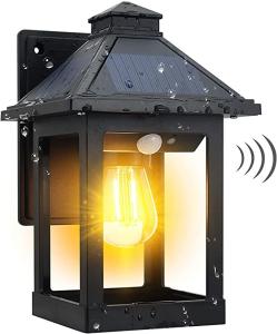 China Solar Motion Sensor Wall Light Dusk to Dawn Led Wall Mount Sconce Exterior Motion Sensor Light on sale