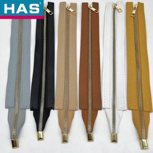 China Braided Bag Zipper Accessories Handmade Bag DIY Zipper PU Metal Tooth Zipper on sale