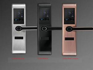 China Durable Smart Biometric Fingerprint Door Lock 5 Unlock Ways 3CM Range Reading on sale