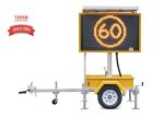 EN12966 Mobile LED Displays , Colour Variable Message Signs Trailer Mounted