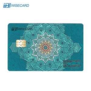 Buy cheap CR80 Metal Credit Card With Chip Magstripe Fingerprint Access Control product