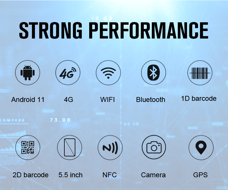 OEM Industrial PDA with Android 2D Barcode Scanner Rugged Handheld Computer Terminal Stock Available