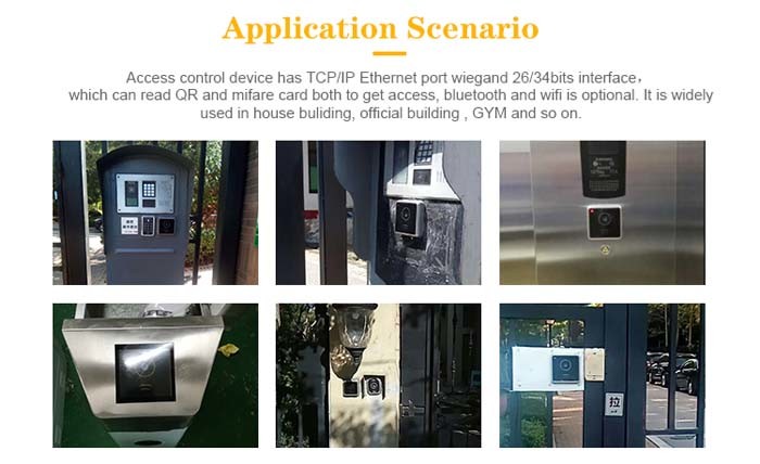 IC Card IP65 QR Code Access Control Device With 1.8" TFT Display