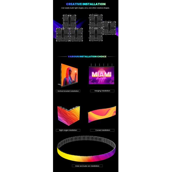 P3.91 Waterproof Events Visual Rental LED Screen Display Concert Music Display Wedding Electric Hall Stage Background