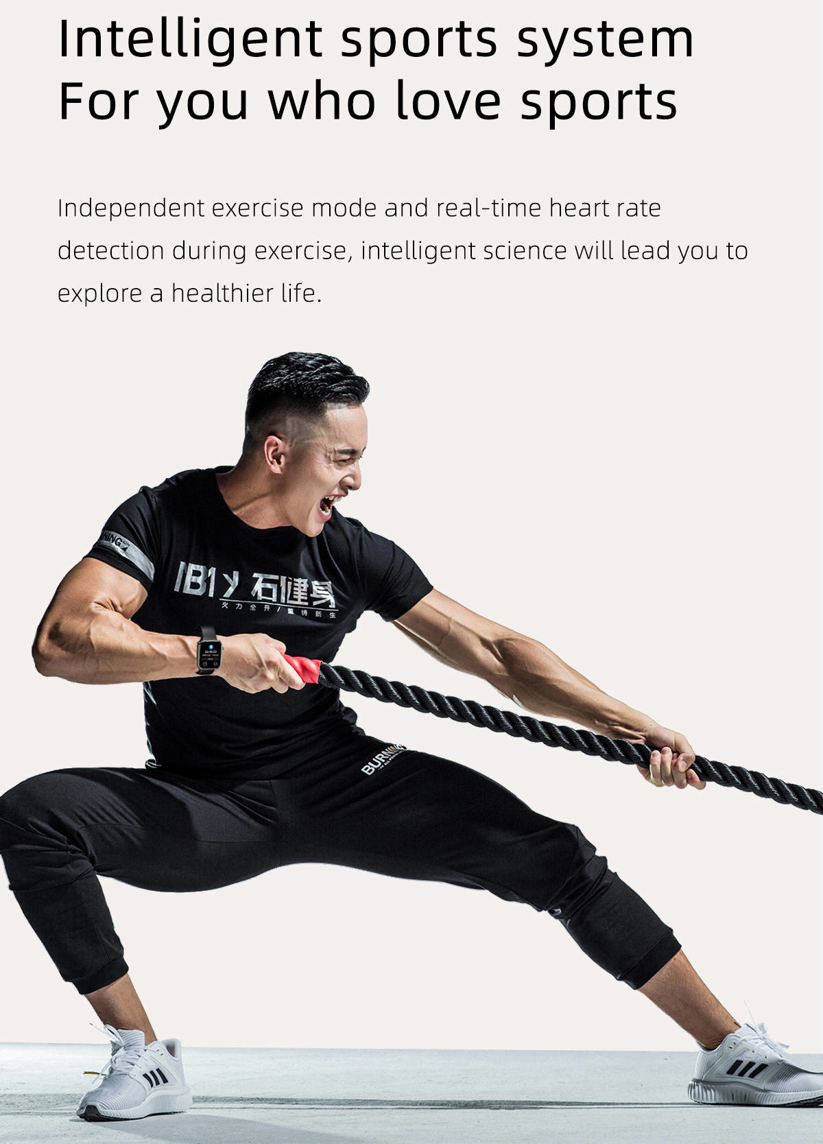 1.69" Display Fitness Smart Watches Heart Rate Detection BLE4.0 FPC Antenna