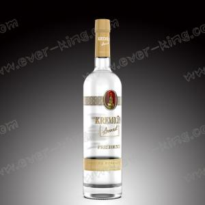 Frosted Flint Glass Bottle 750ML For Vodka Liquor