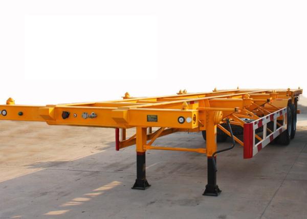 Quality 30t Payload 2 Axles 40ft Skeleton Container Semi Trailer for sale
