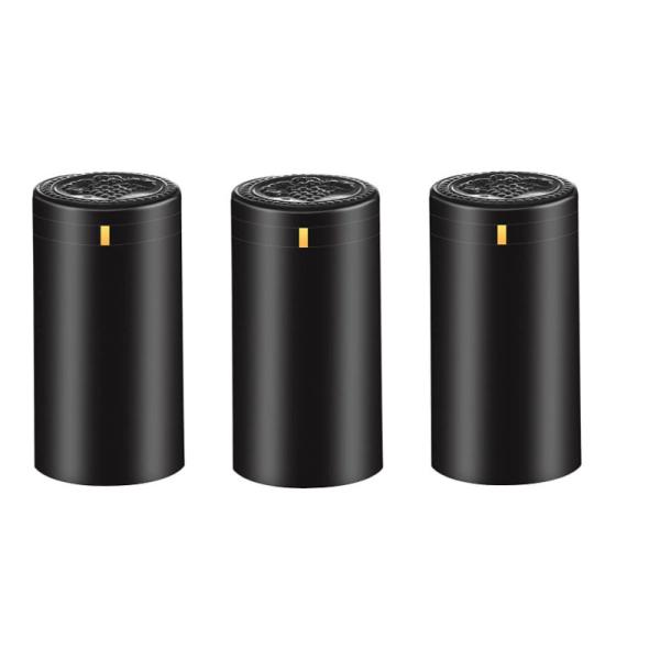 Quality Matte Black PVC Heat Shrink Capsules For Wine Bottle Cork Clear Bottle Stopper for sale