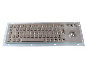 Buy cheap 69 keys compact format IP65 static stainless steel keyboard with optical trackball product