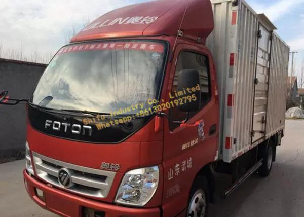 Quality 2014 Year Used Construction Machinery Diesel Fuel FOTON 6x2 Box Truck for sale