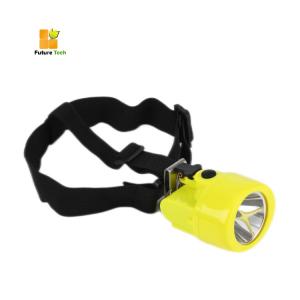 Buy cheap Rechargeable Lithium Ion LED Miner Head Light 3 Color Coal Miners Headlamp product