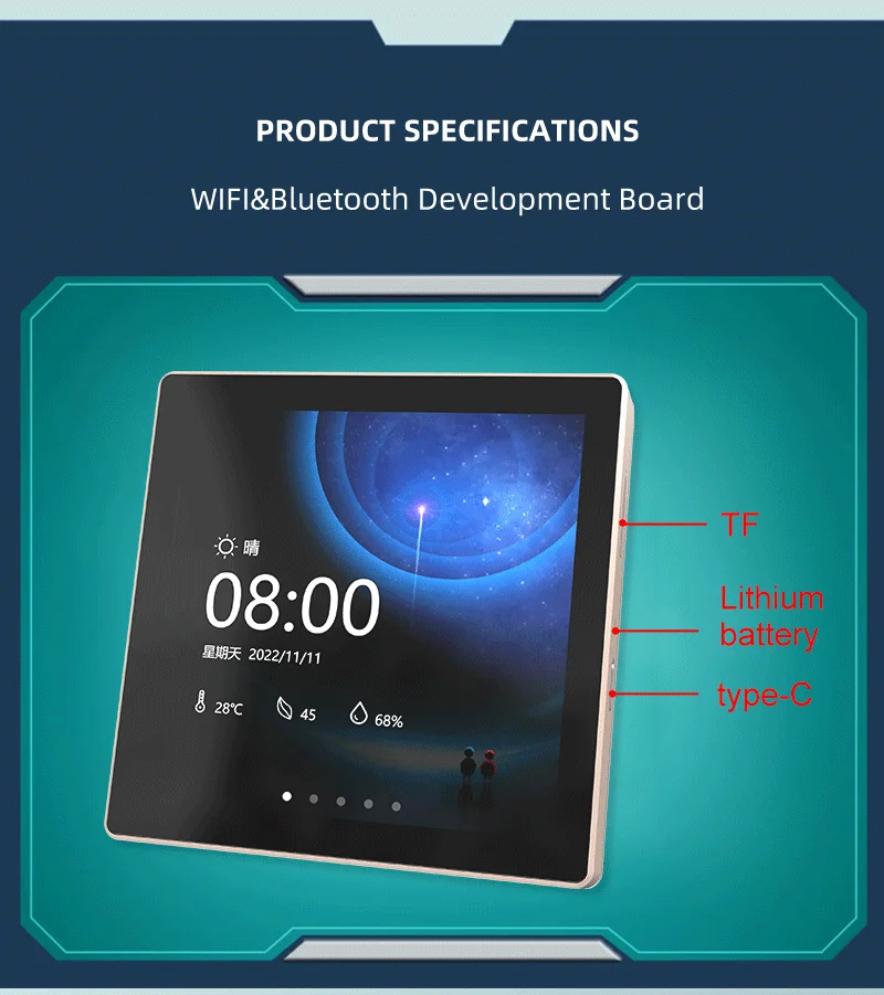 High-Performance 4.0 inches LCD Display with 5V Operating Voltage for -30C-80C