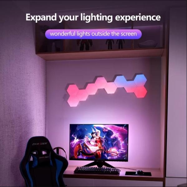 RGB LED Gaming Light Bar With Remote Control HDMI2.0 Compatibility Multiple