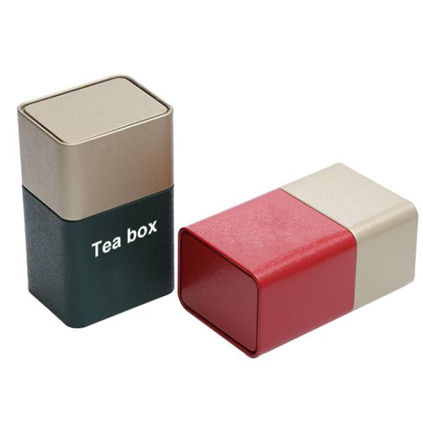 Quality ISO 9001 Rectangle Custom Metal Boxes Tea Packaging Tins for sale