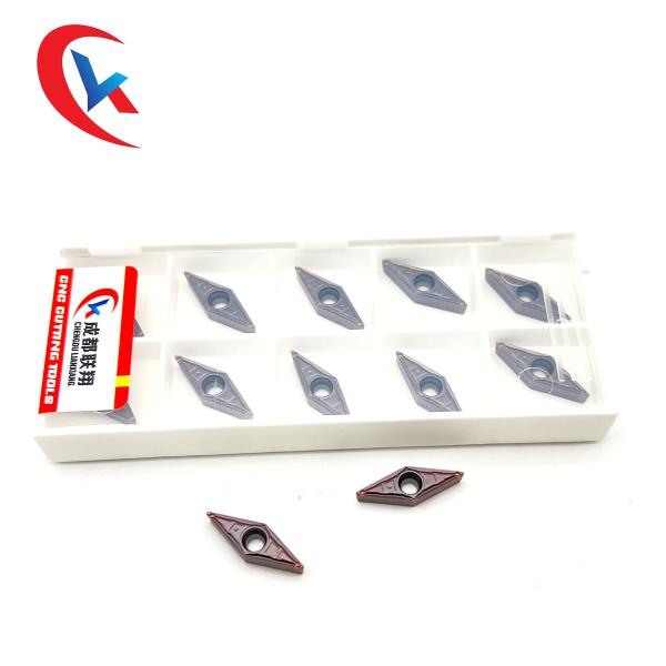 VBMT110304-MV Physical Coating Tungsten Carbide Inserts With 2 Cutting Edges