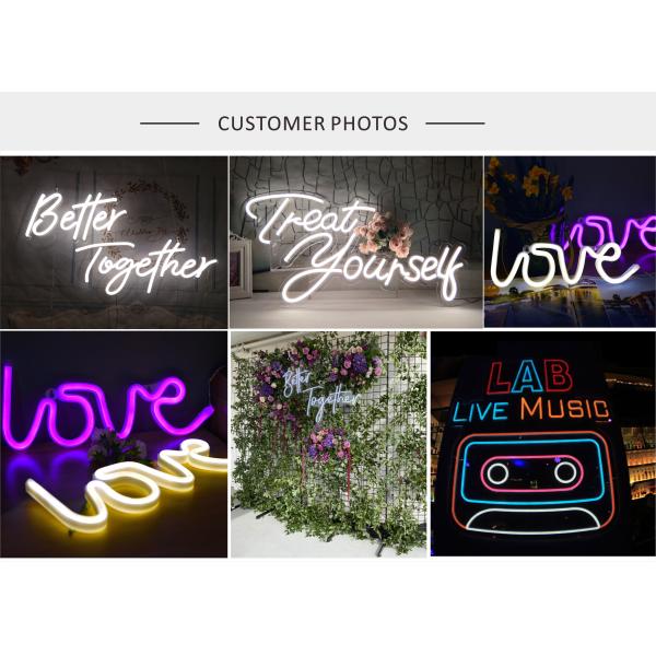 Party Decoration Neon Letter Signs Indoor 3D Acrylic LED Neon Sign